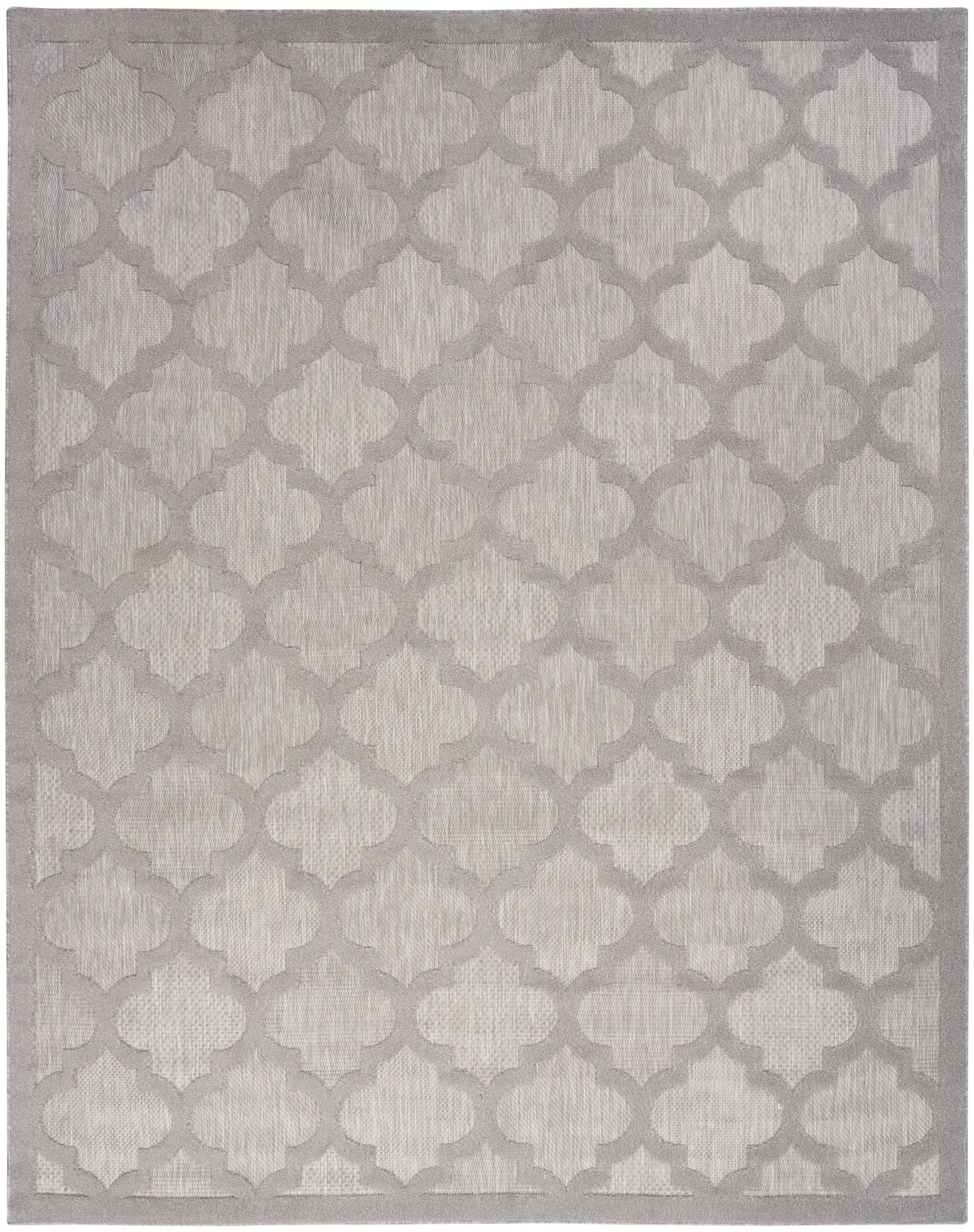 Nourison Home Easy Care NES01 Silver Grey Contemporary Flat Weave Rug