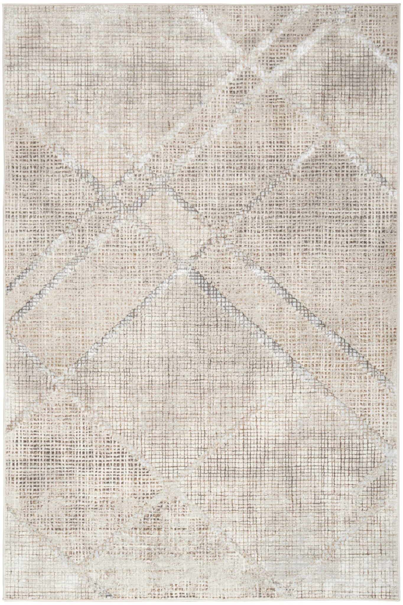 Inspire Me! Home Décor Iliana ILI03 Grey Contemporary Machinemade Rug - Rugs - Inspire Me! Home Décor - Atlanta Designer Rugs