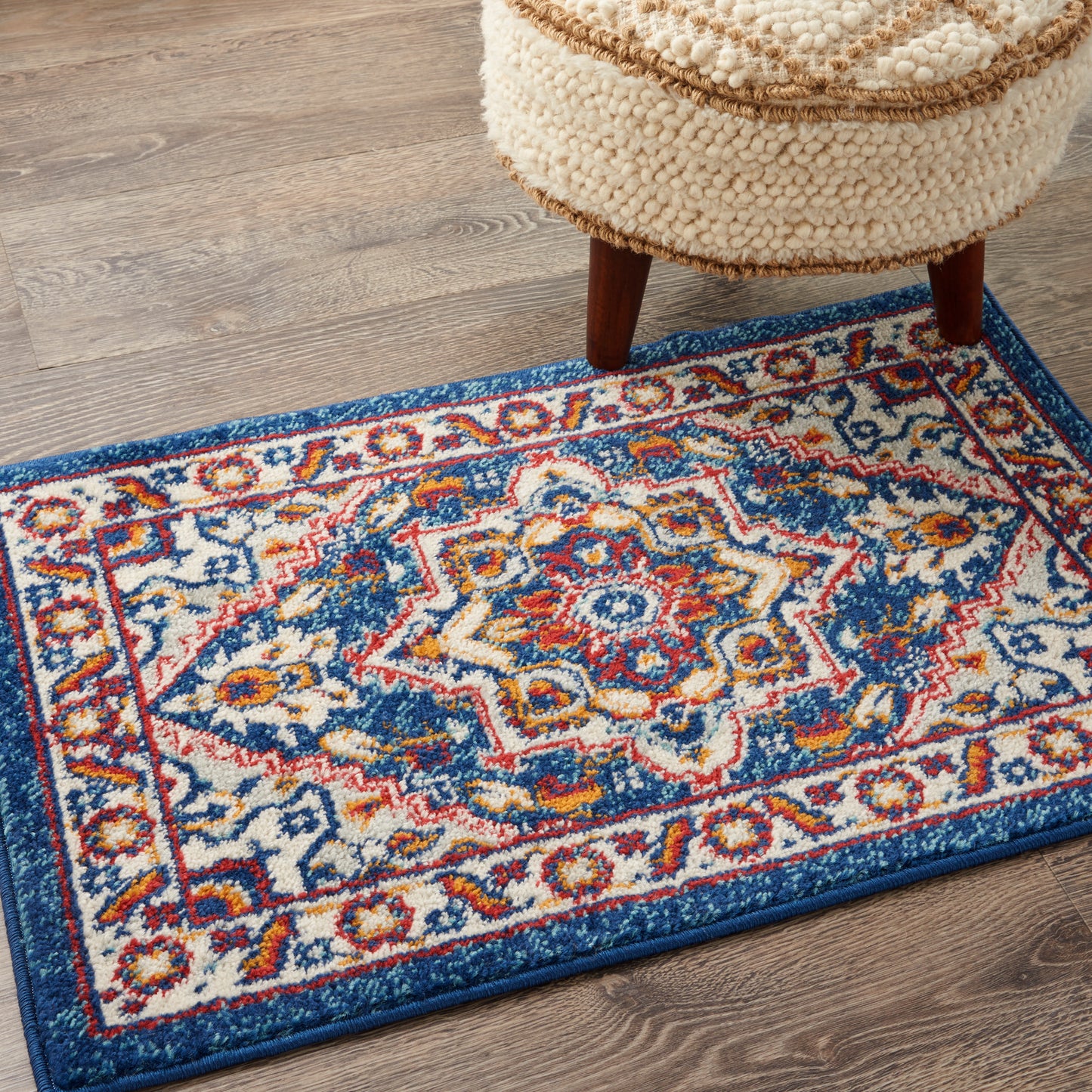 Nourison Home Passion  Blue Multicolor  Traditional