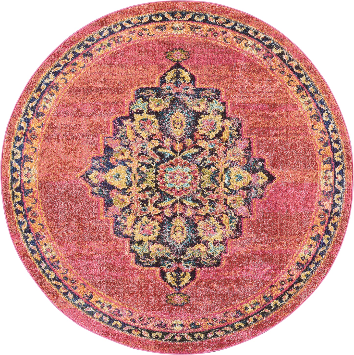 Nourison Home Passionate PST01 Pink Flame Traditional Power-Loomed Rug