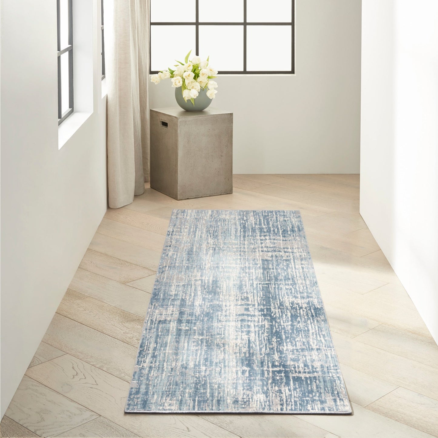 Calvin Klein Ck005 Enchanting ECH04 Seaglass Ivory Contemporary Machinemade Rug - Rugs - Calvin Klein - Atlanta Designer Rugs