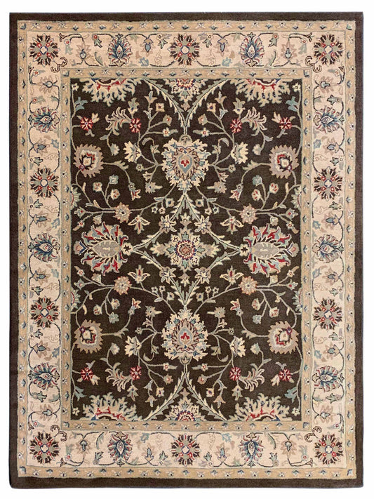 Artisan Paula Brown Beige Traditional Tufted Rug - Rugs - Artisan - Atlanta Designer Rugs