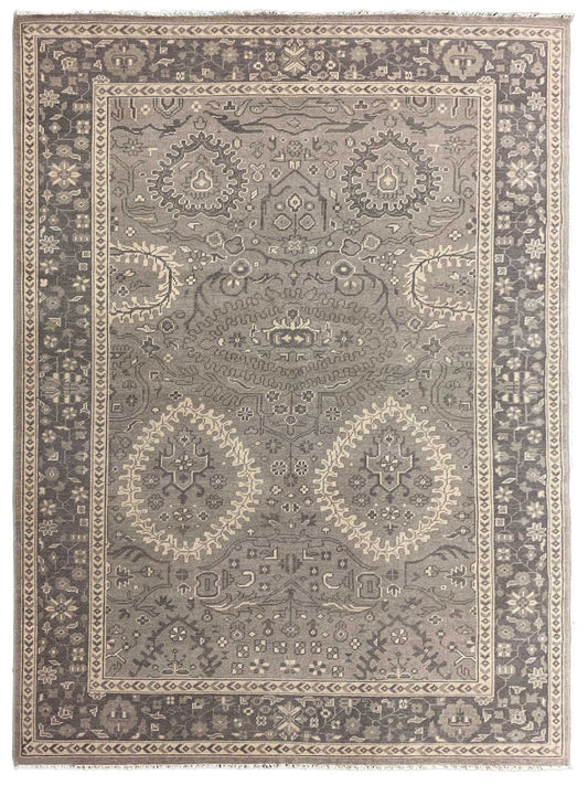 Artisan Rebecca Lt.Brown Brown Traditional Knotted Rug - Rugs - Artisan - Atlanta Designer Rugs