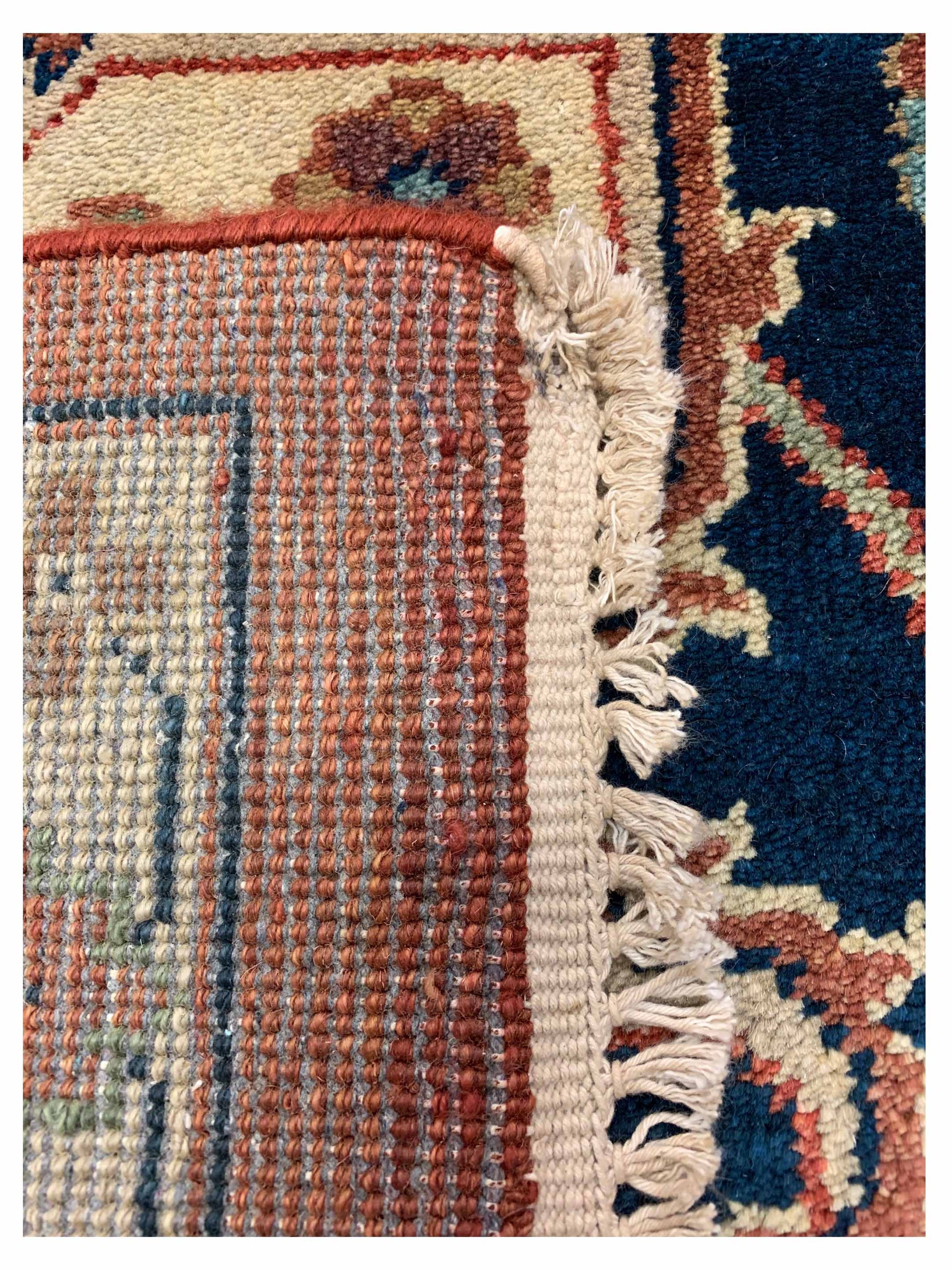 Artisan Helena Rust Blue Traditional Knotted Rug - Rugs - Artisan - Atlanta Designer Rugs