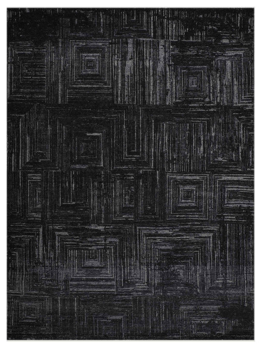 Artisan Mary Charcoal Contemporary Knotted Rug - Rugs - Artisan - Atlanta Designer Rugs