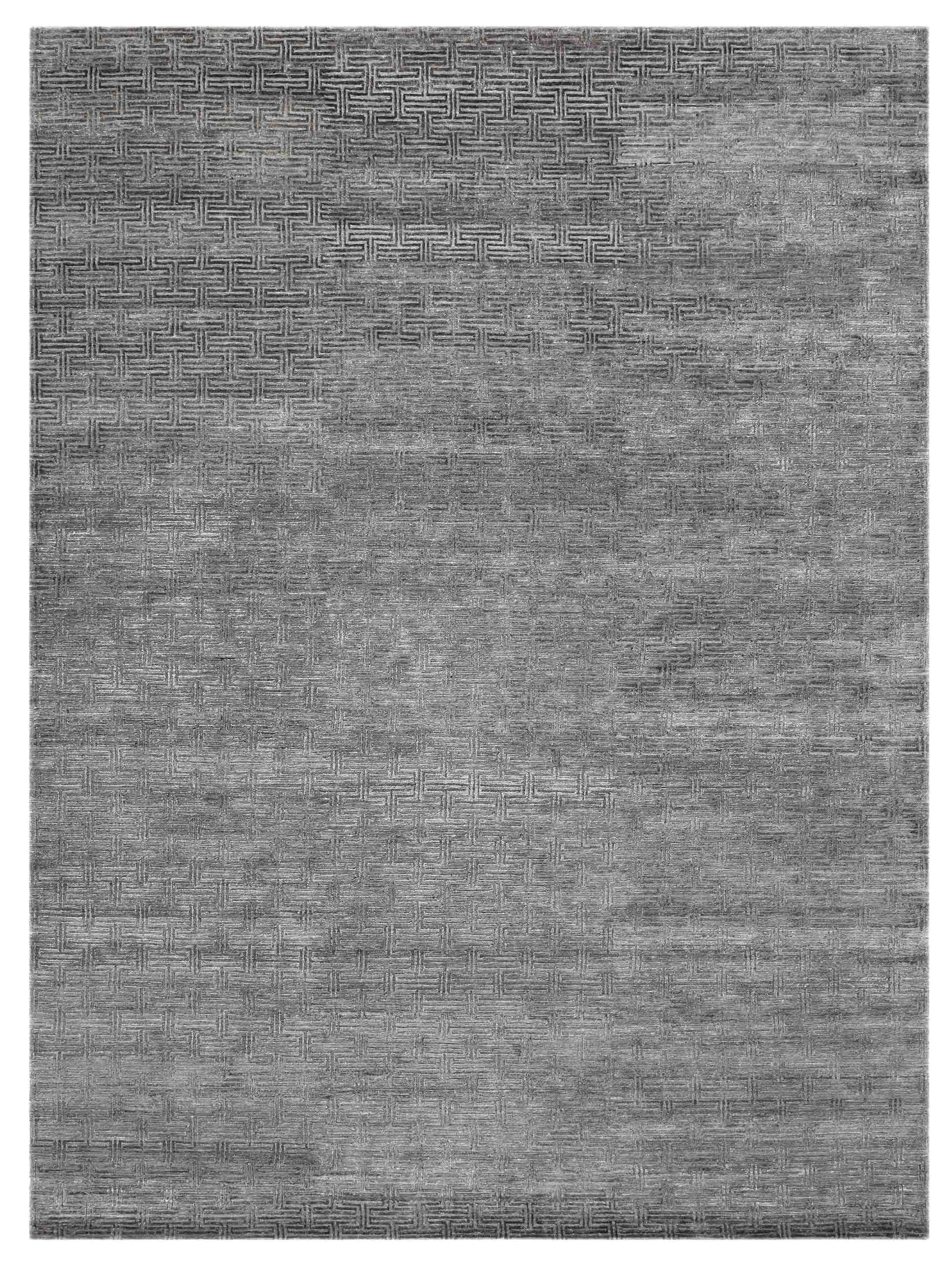 Artisan Mary Silver Contemporary Knotted Rug - Rugs - Artisan - Atlanta Designer Rugs