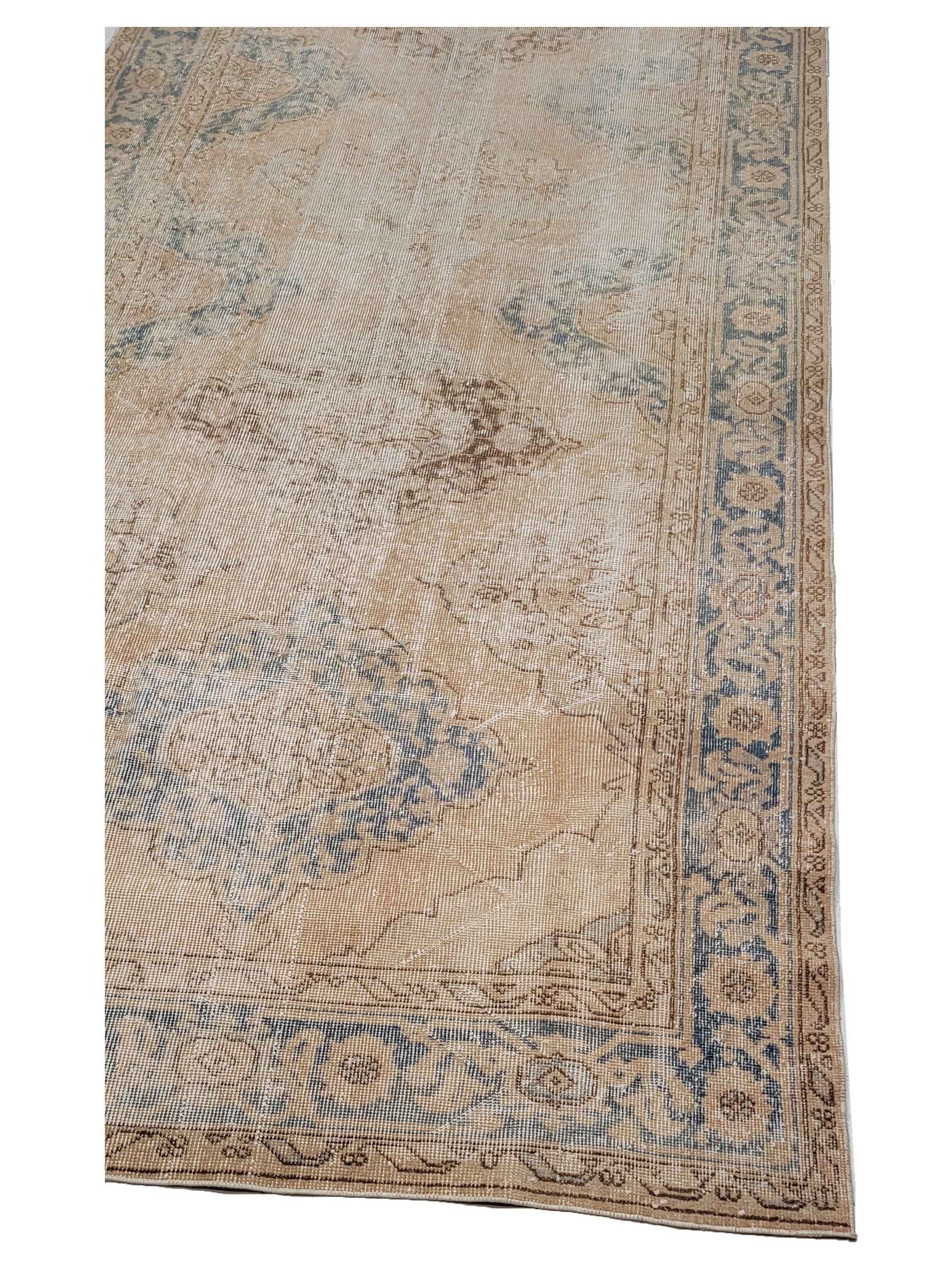 Artisan Angelina Rose Blue Vintage Knotted Rug - Rugs - Artisan - Atlanta Designer Rugs