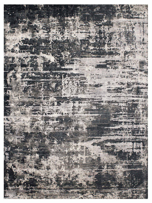 Artisan Mary Silver Contemporary Knotted Rug - Rugs - Artisan - Atlanta Designer Rugs