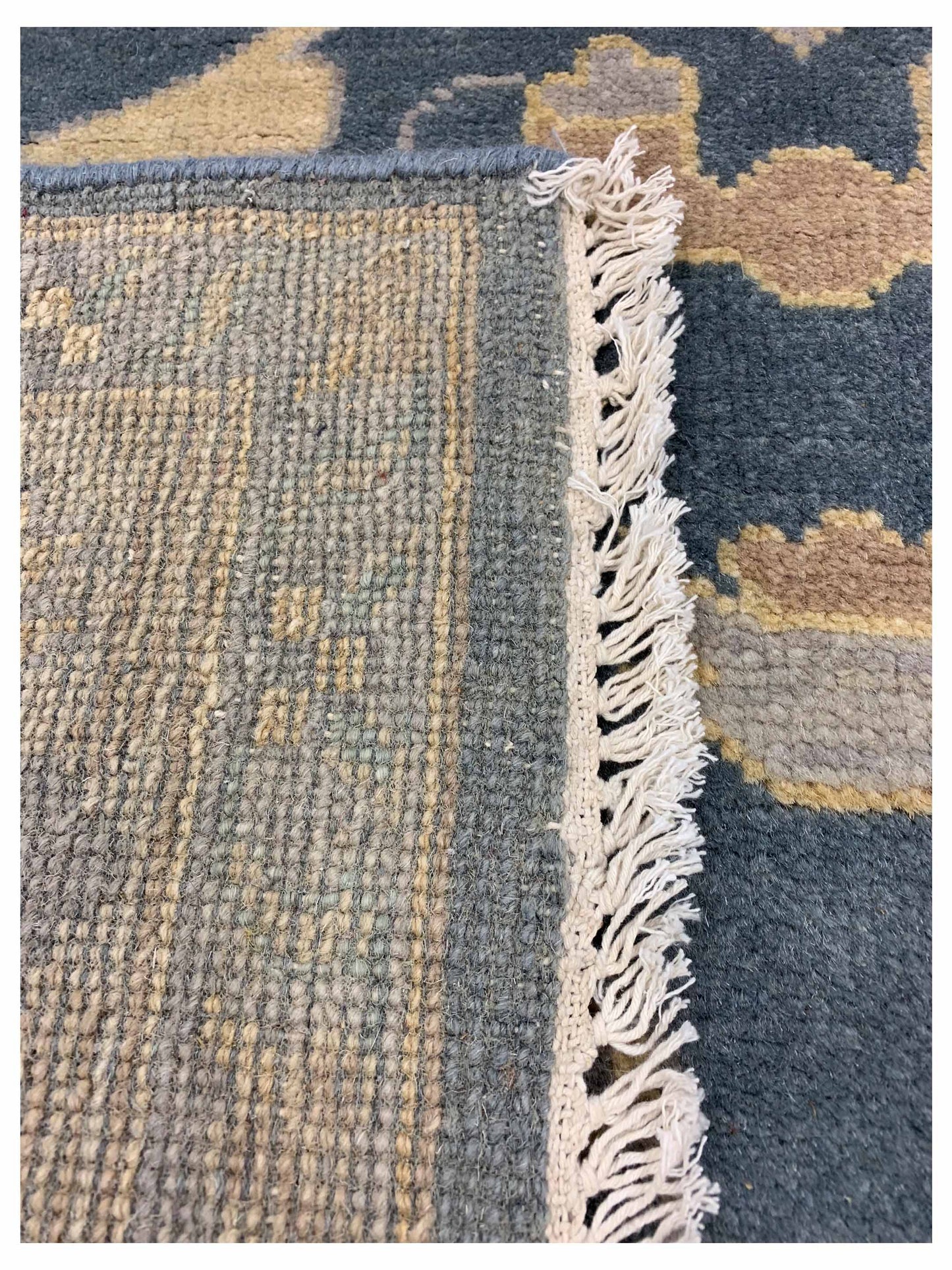 Artisan Uma Md.Blue Beige Traditional Knotted Rug - Rugs - Artisan - Atlanta Designer Rugs