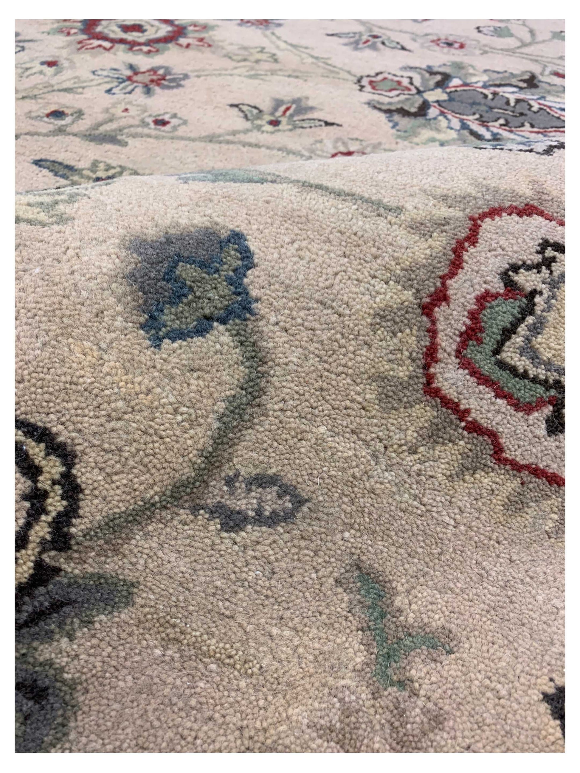 Artisan Paula Beige Brown Traditional Tufted Rug - Rugs - Artisan - Atlanta Designer Rugs