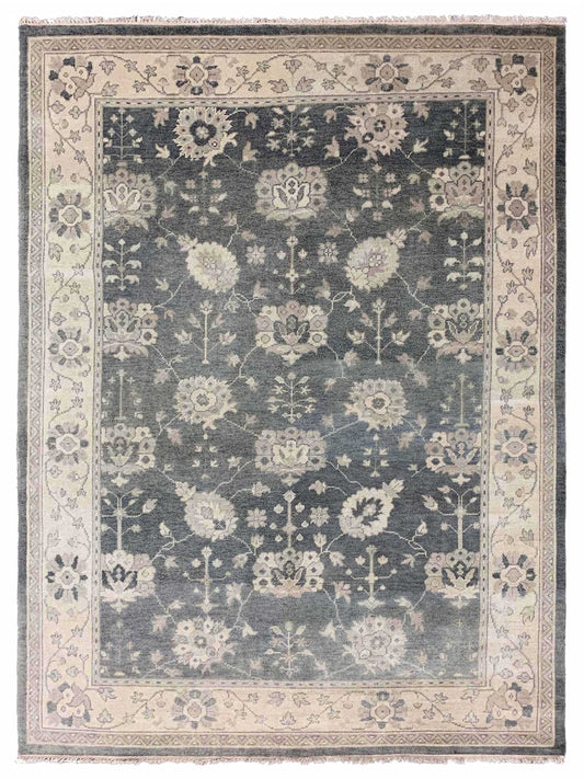 Artisan Emma Grey Beige Traditional Knotted Rug - Rugs - Artisan - Atlanta Designer Rugs