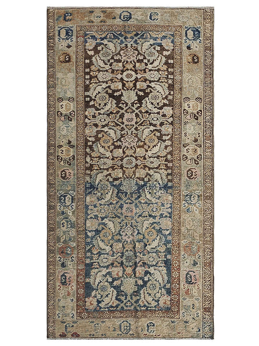 Super Angelina IR-1795 Brown Vintage Knotted Rug