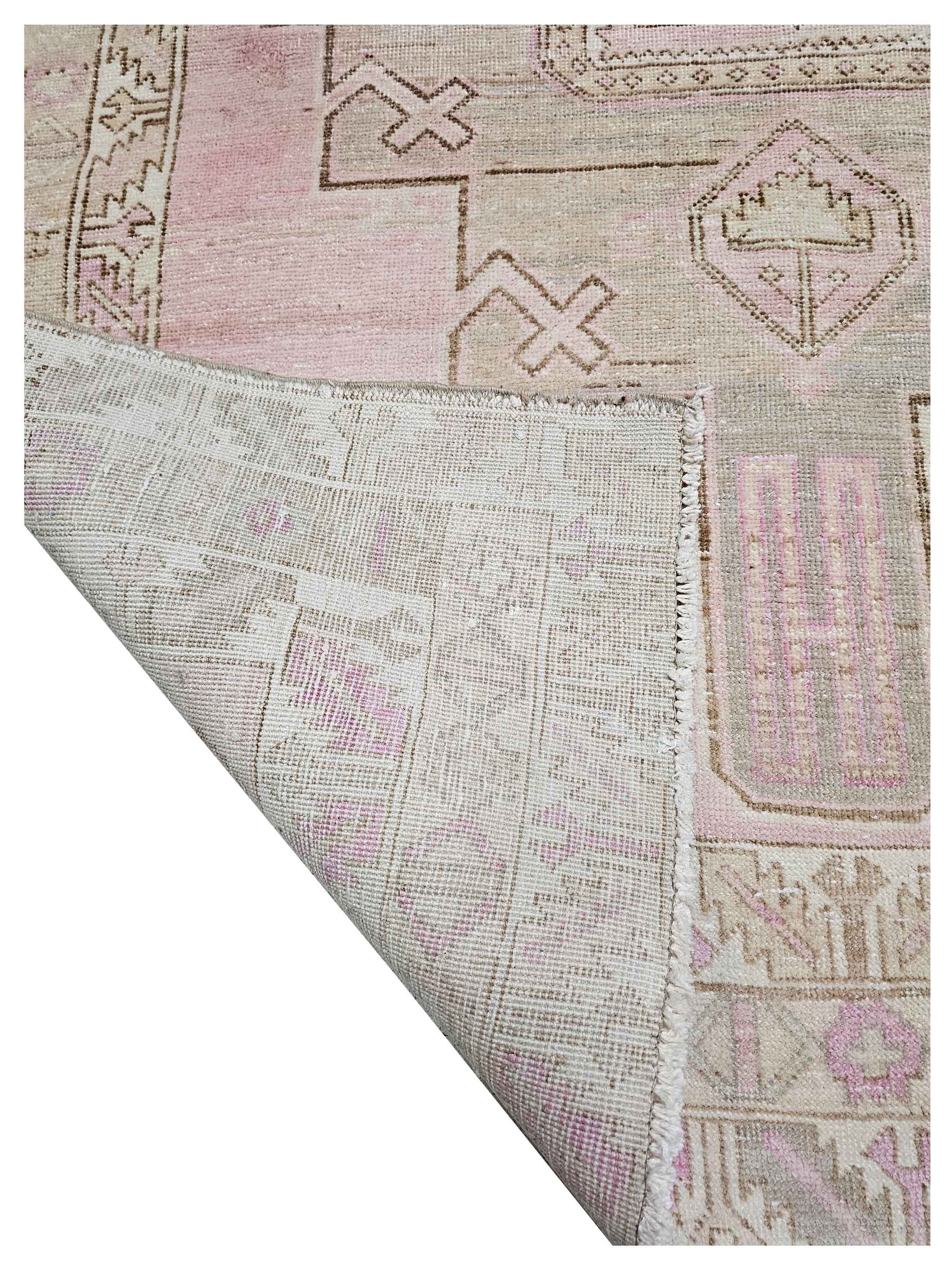 Artisan Angelina Beige Pink Vintage Knotted Rug - Rugs - Artisan - Atlanta Designer Rugs