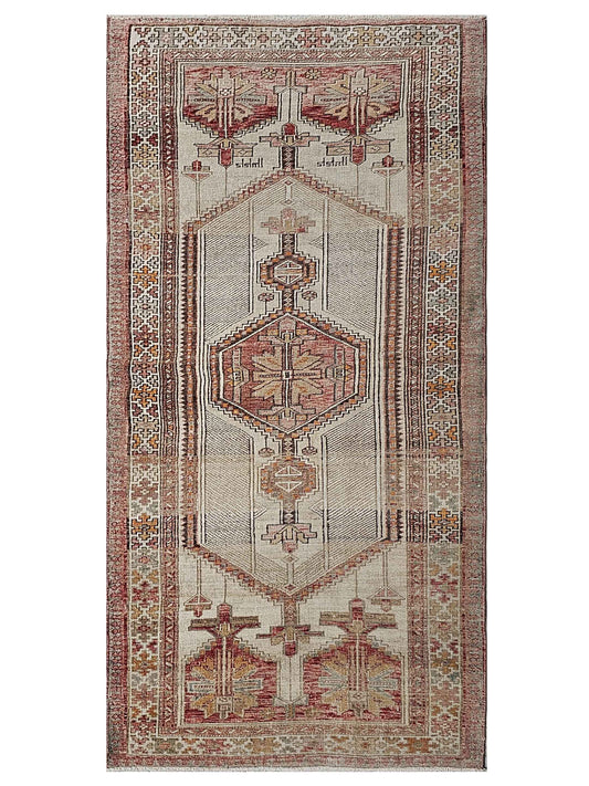 Super Angelina IR-1798 Grey Vintage Knotted Rug