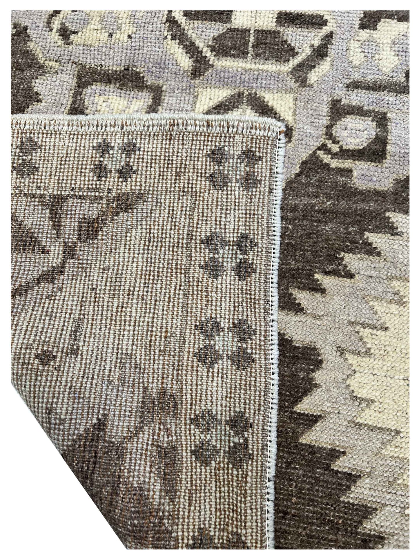 Artisan Angelina Brown Lt.Gold Vintage Knotted Rug - Rugs - Artisan - Atlanta Designer Rugs