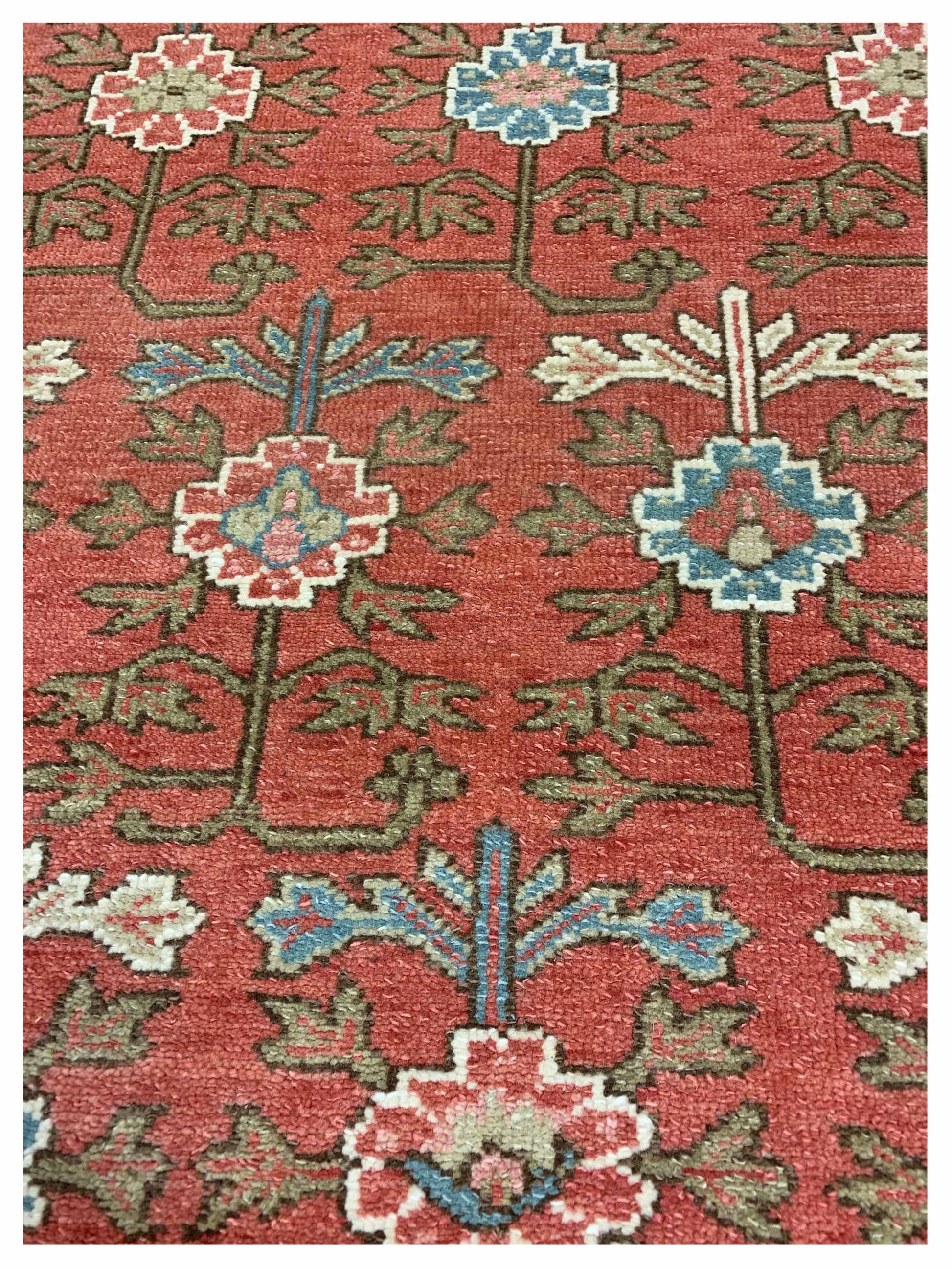 Artisan Tyra Red Blue Transitional Knotted Rug - Rugs - Artisan - Atlanta Designer Rugs