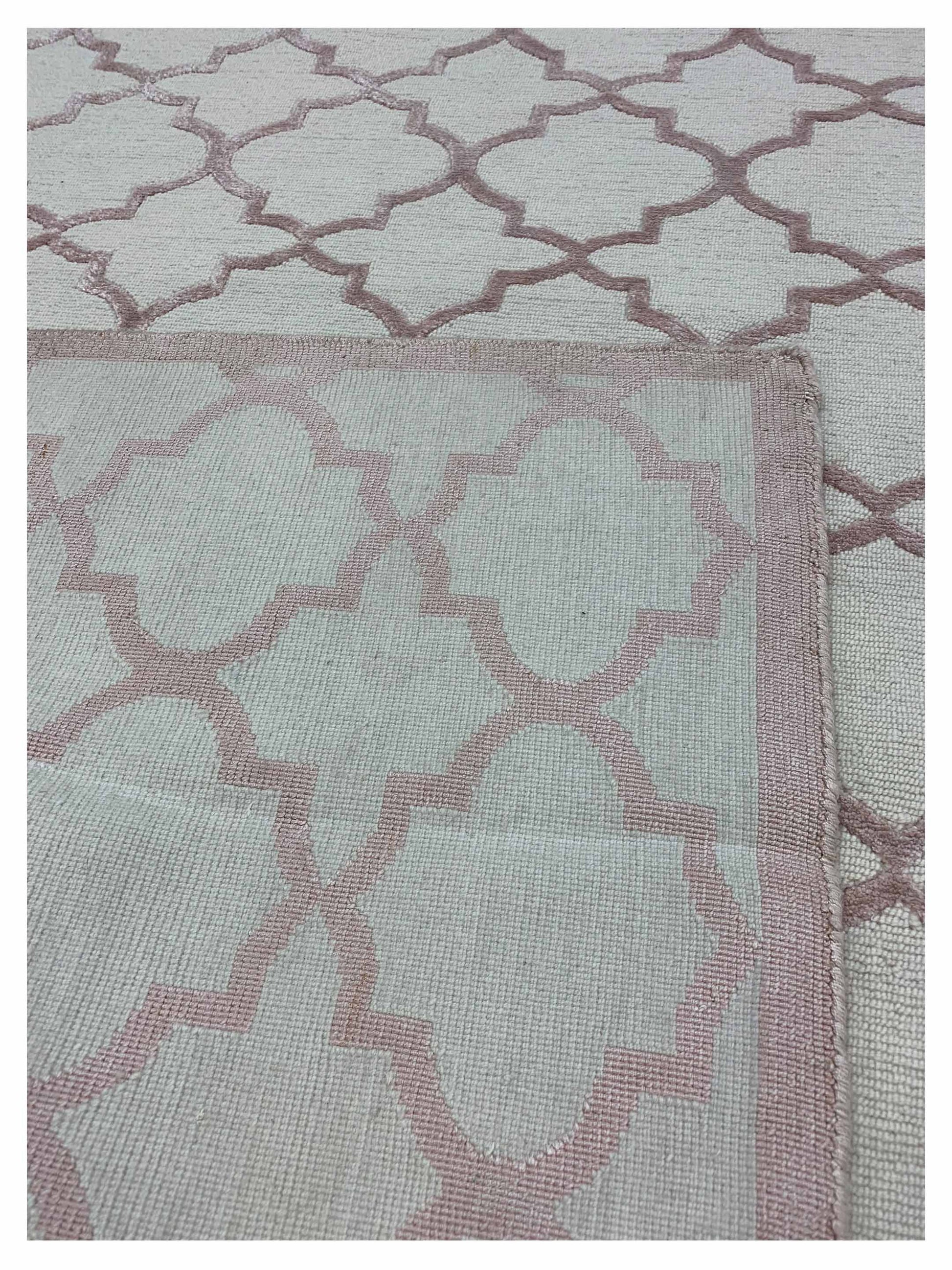 Artisan Franka Ivory Pink Transitional Knotted Rug - Rugs - Artisan - Atlanta Designer Rugs