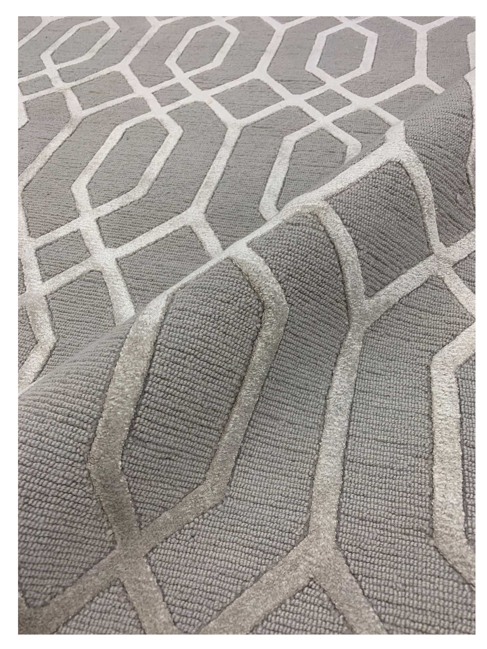 Artisan Franka Silver Transitional Knotted Rug - Rugs - Artisan - Atlanta Designer Rugs