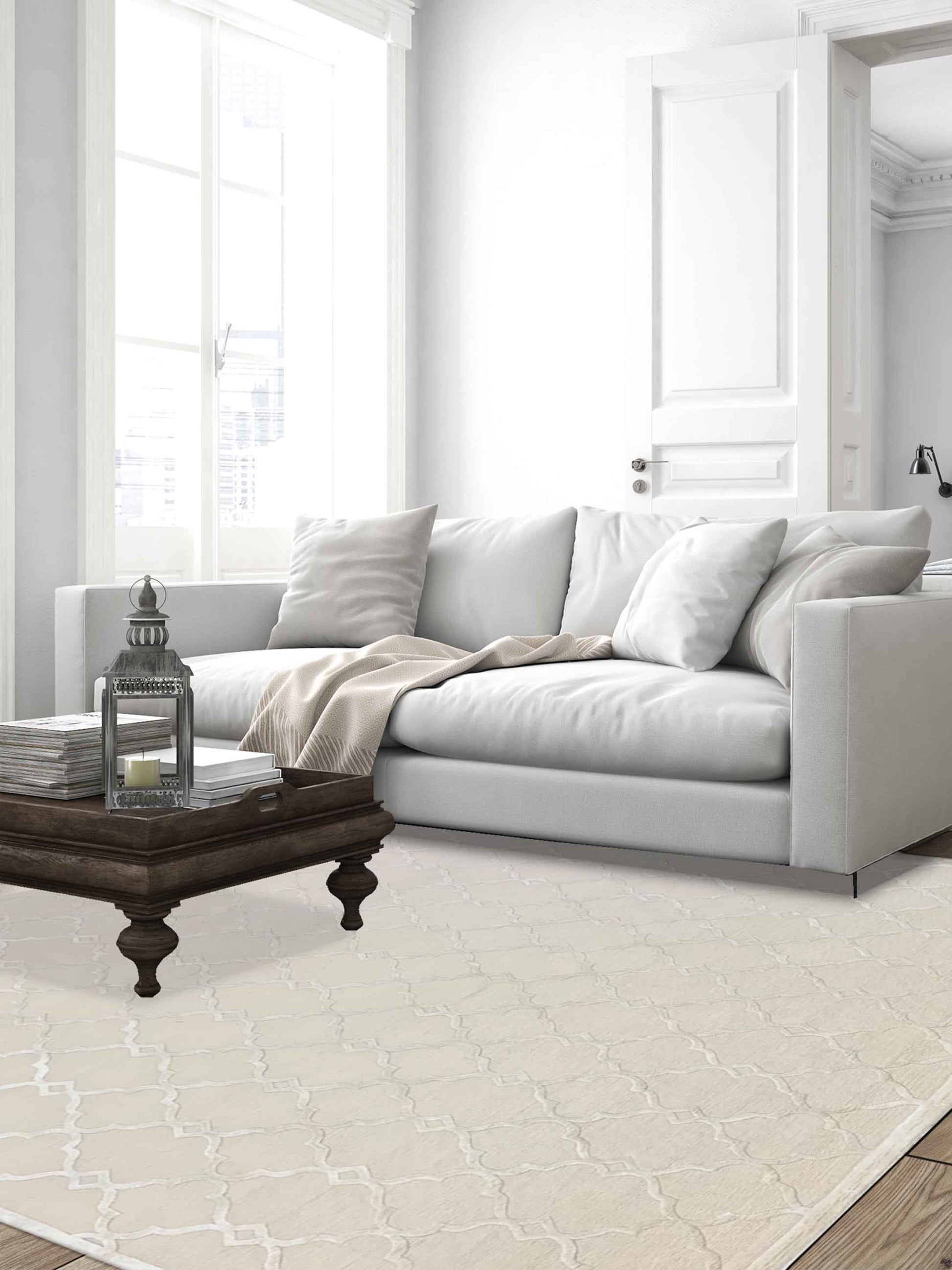 Artisan Franka Ivory Transitional Knotted Rug - Rugs - Artisan - Atlanta Designer Rugs