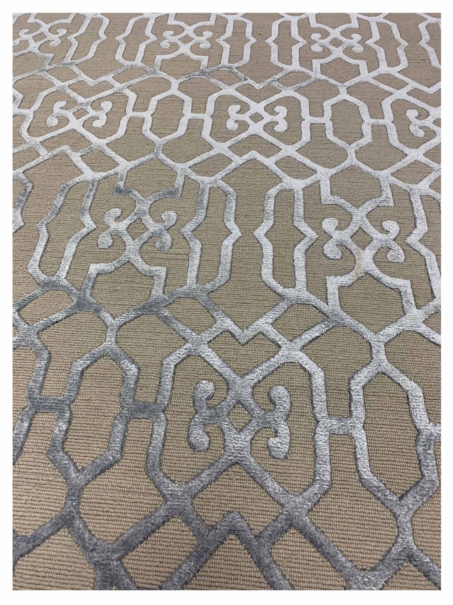 Artisan Franka Ivory Aqua Transitional Knotted Rug - Rugs - Artisan - Atlanta Designer Rugs