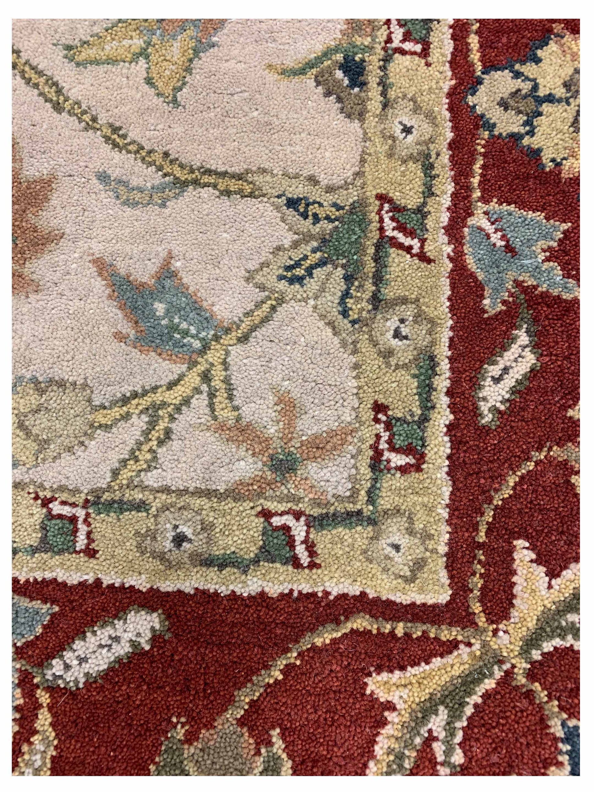 Artisan Paula Beige Red Traditional Tufted Rug - Rugs - Artisan - Atlanta Designer Rugs