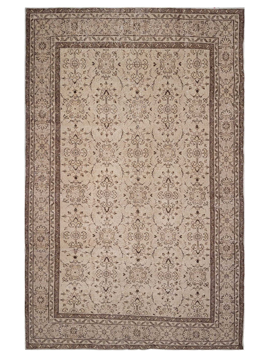 Artisan Angelina Ivory Beige Vintage Knotted Rug - Rugs - Artisan - Atlanta Designer Rugs