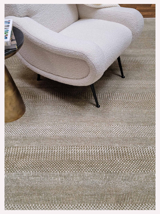 Artisan Vera Grass Olive Transitional Knotted Rug