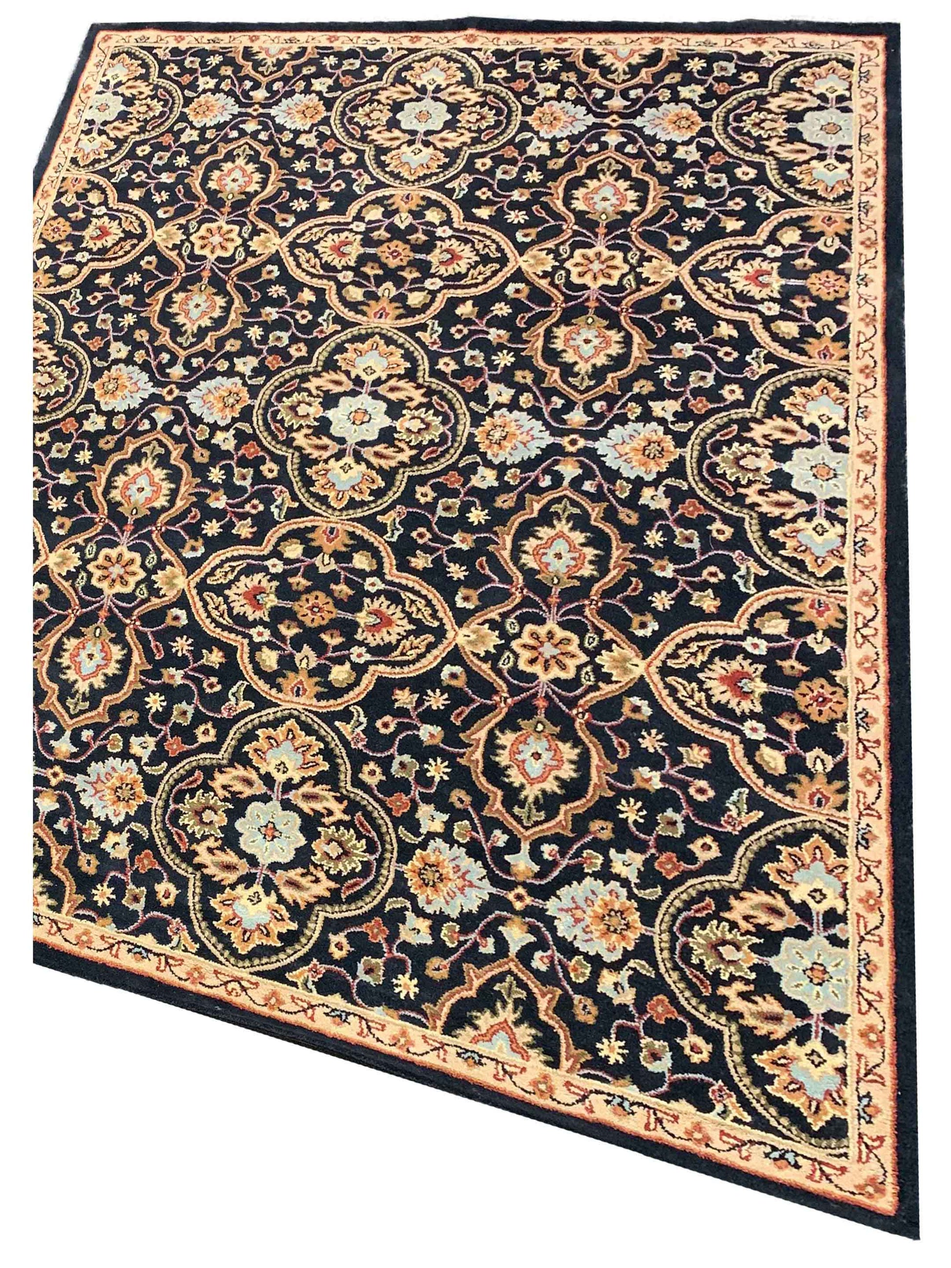 Artisan Paula Black Traditional Tufted Rug - Rugs - Artisan - Atlanta Designer Rugs