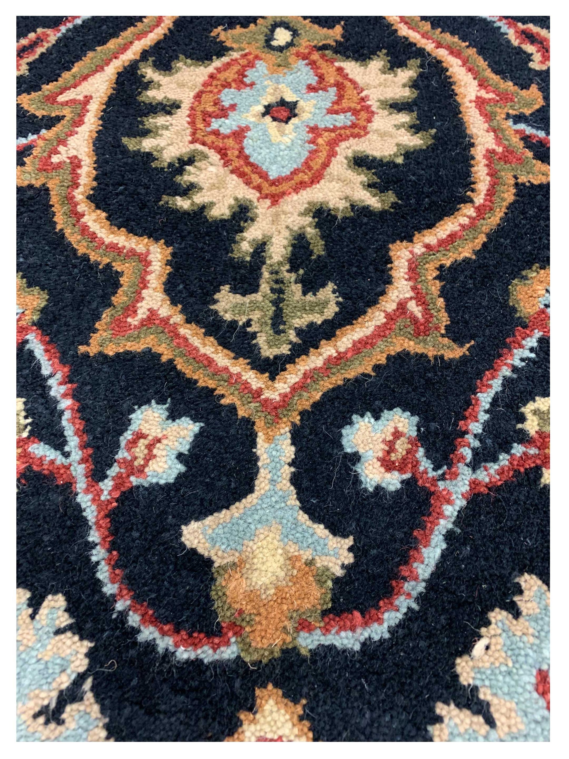 Artisan Paula Black Traditional Tufted Rug - Rugs - Artisan - Atlanta Designer Rugs