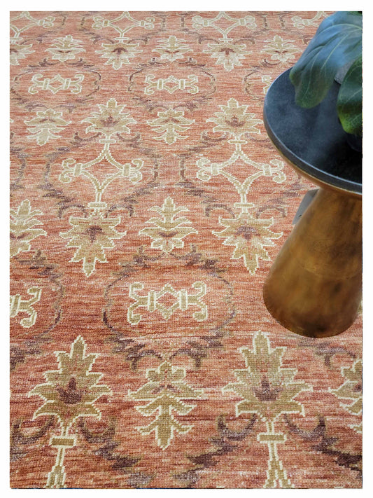 Artisan Rashida EL-14 Orange Transitional Knotted Rug