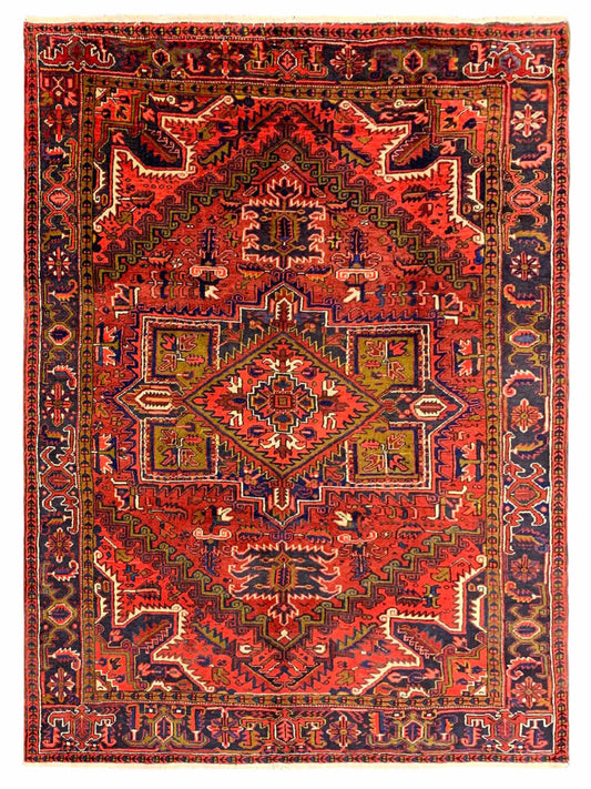 Artisan Persian Traditions Red Charcoal Traditional Knotted Rug - Rugs - Artisan - Atlanta Designer Rugs