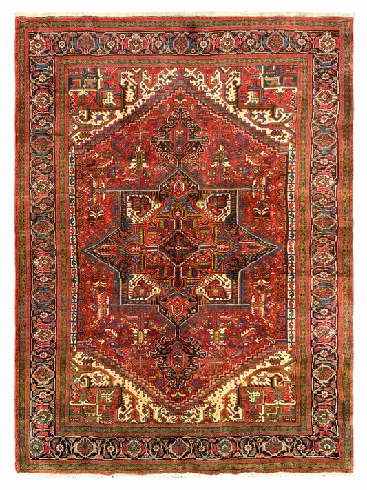 Artisan Persian Traditions Red Navy Traditional Knotted Rug - Rugs - Artisan - Atlanta Designer Rugs