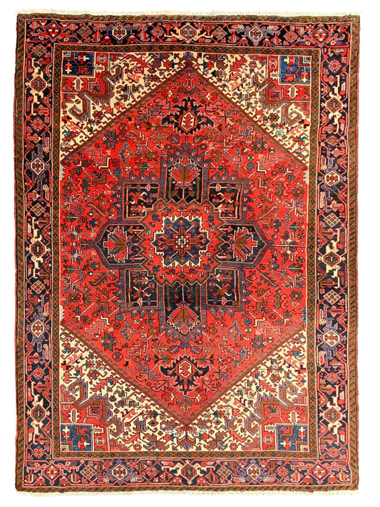 Artisan Persian Traditions Red Navy Traditional Knotted Rug - Rugs - Artisan - Atlanta Designer Rugs