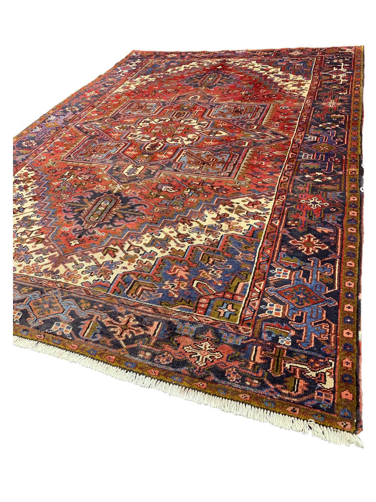 Artisan Persian Traditions Red Charcoal Traditional Knotted Rug - Rugs - Artisan - Atlanta Designer Rugs