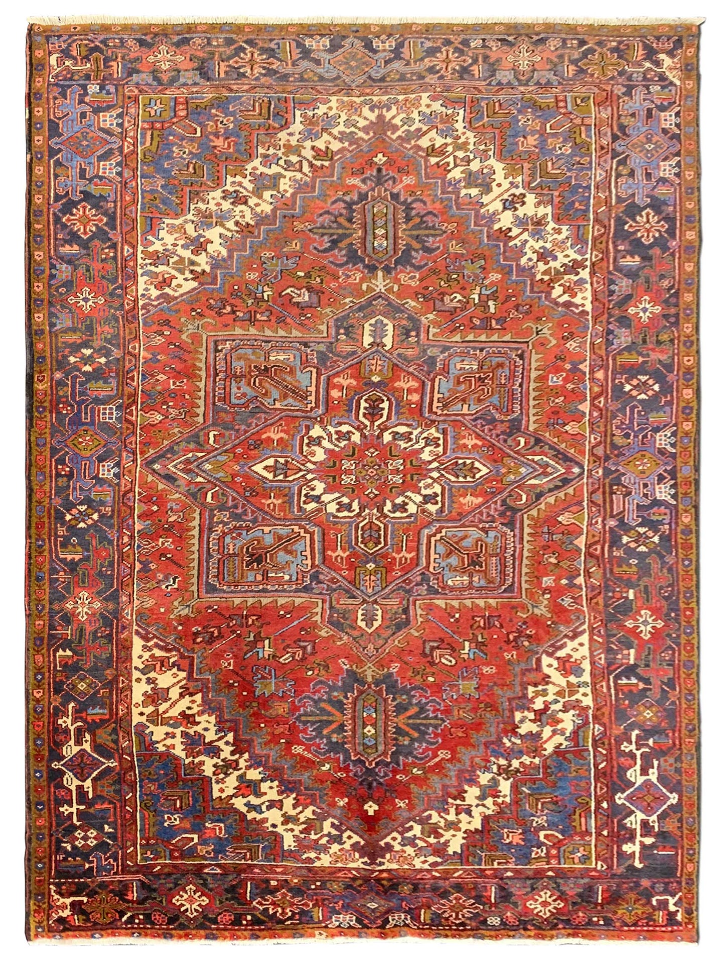 Artisan Persian Traditions Red Charcoal Traditional Knotted Rug - Rugs - Artisan - Atlanta Designer Rugs