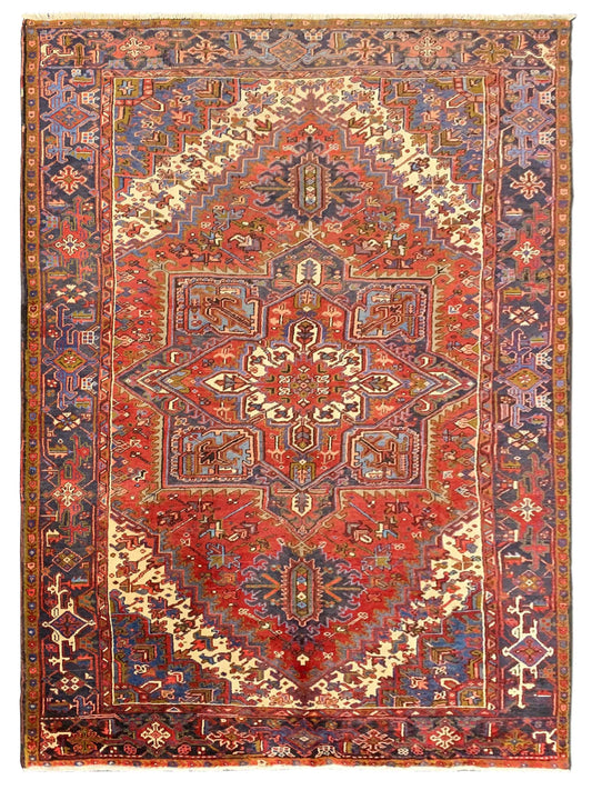 Artisan Persian Traditions Red Charcoal Traditional Knotted Rug - Rugs - Artisan - Atlanta Designer Rugs