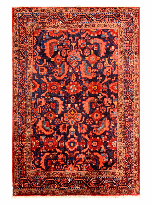 Artisan Persian Traditions Black Red Traditional Knotted Rug - Rugs - Artisan - Atlanta Designer Rugs