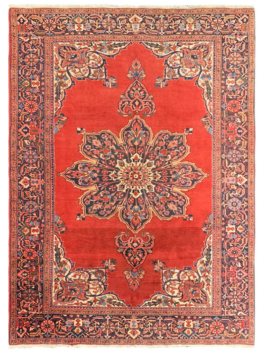 Artisan Persian Traditions Rust Navy Traditional Knotted Rug - Rugs - Artisan - Atlanta Designer Rugs