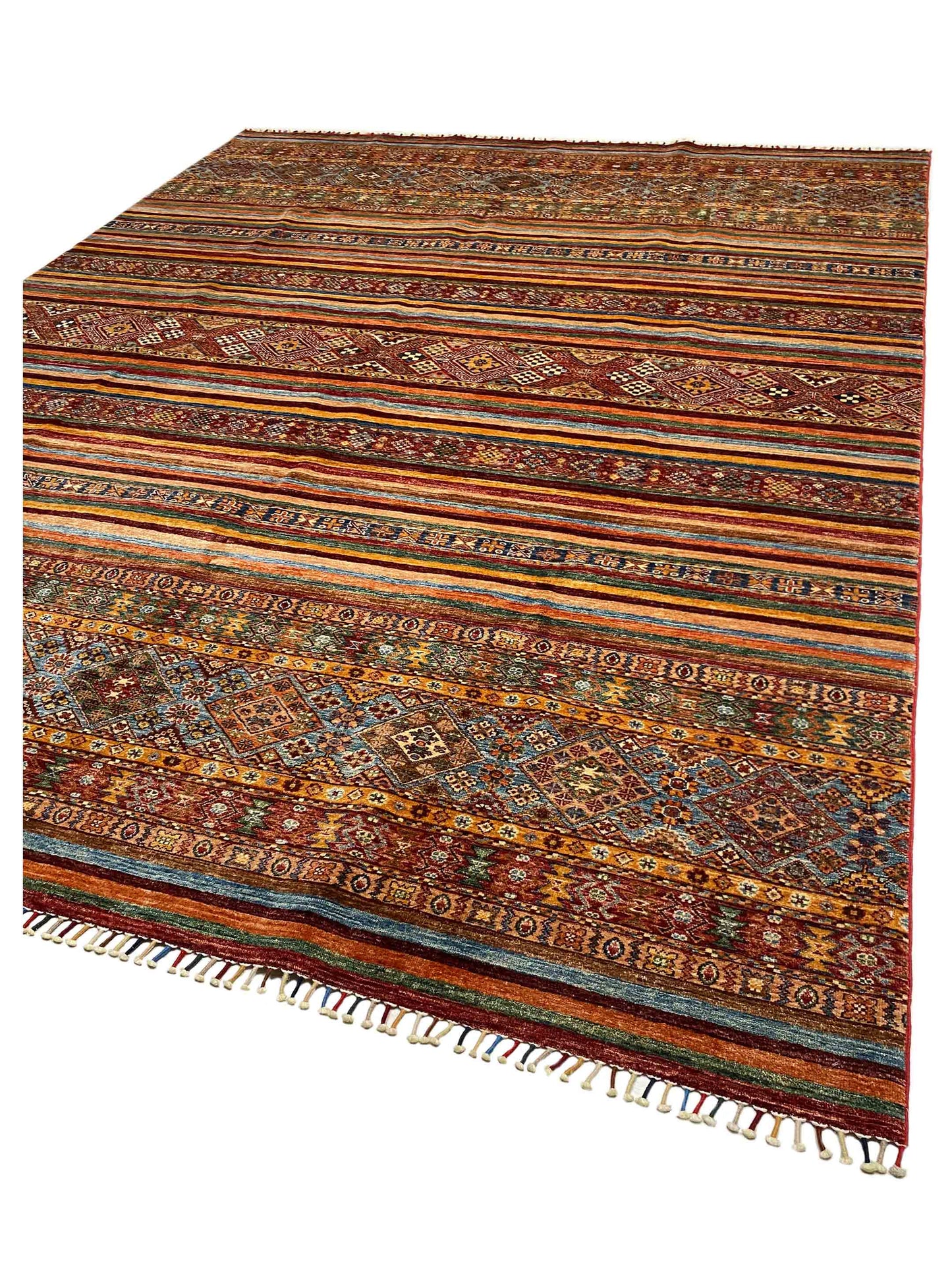 Artisan Kelsey  Red Multi Traditional Knotted Rug