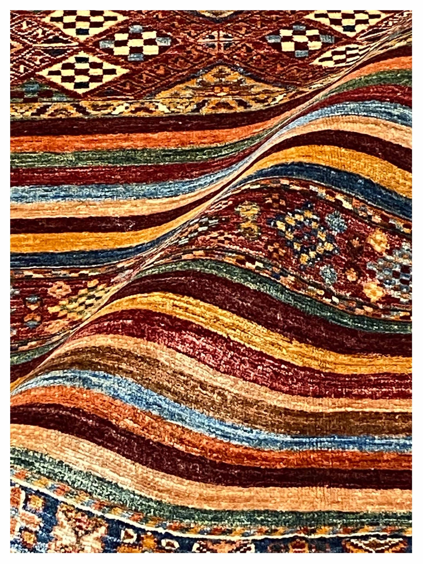 Artisan Kelsey  Red Multi Traditional Knotted Rug