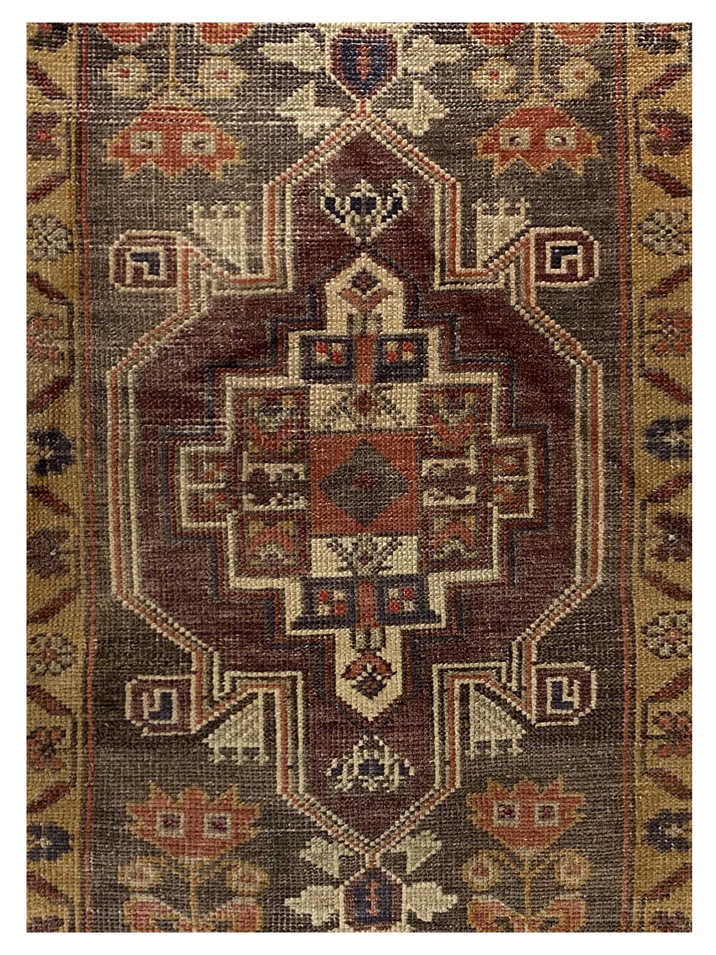 Artisan Angelina Gray Gold Vintage Knotted Rug - Rugs - Artisan - Atlanta Designer Rugs