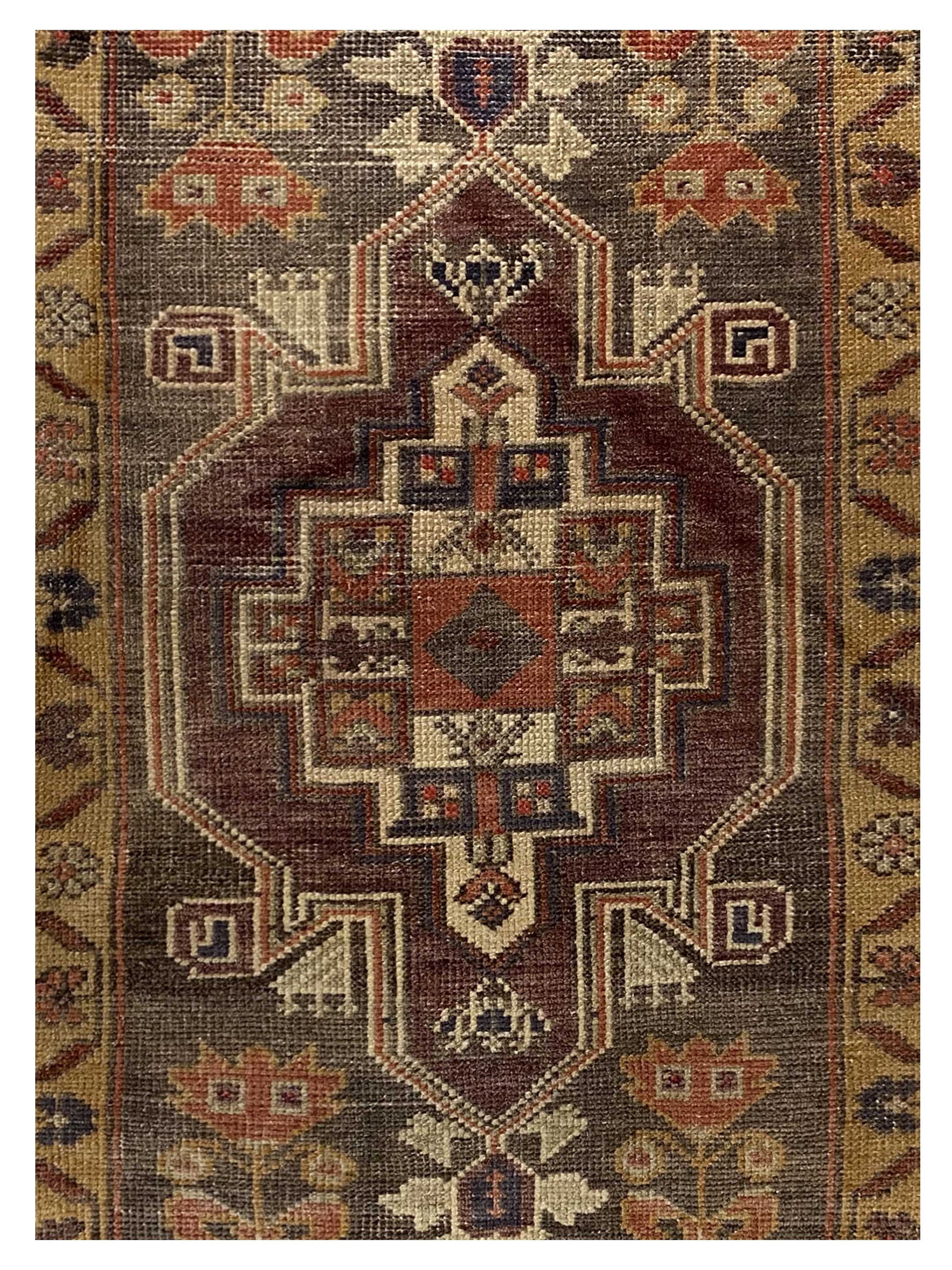 Artisan Angelina Gray Gold Vintage Knotted Rug - Rugs - Artisan - Atlanta Designer Rugs