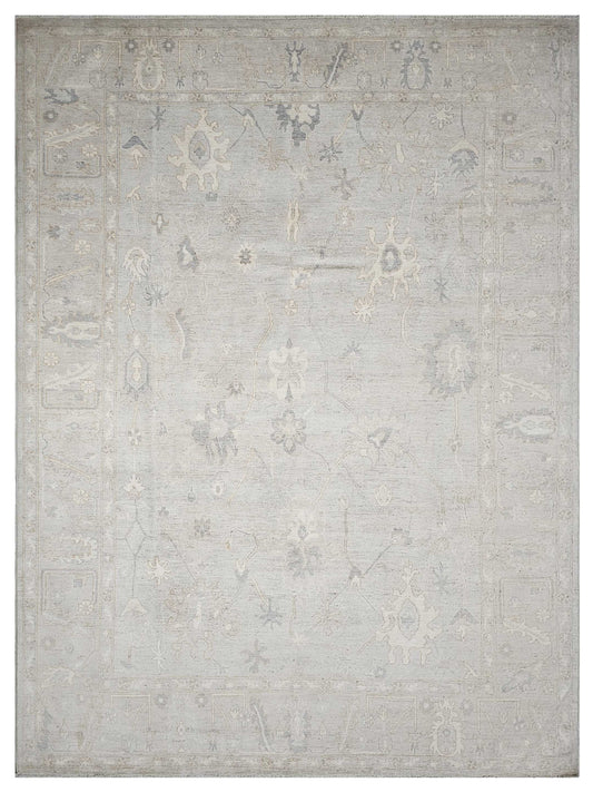 Artisan Patricia Silver Silver Traditional Knotted Rug - Rugs - Artisan - Atlanta Designer Rugs