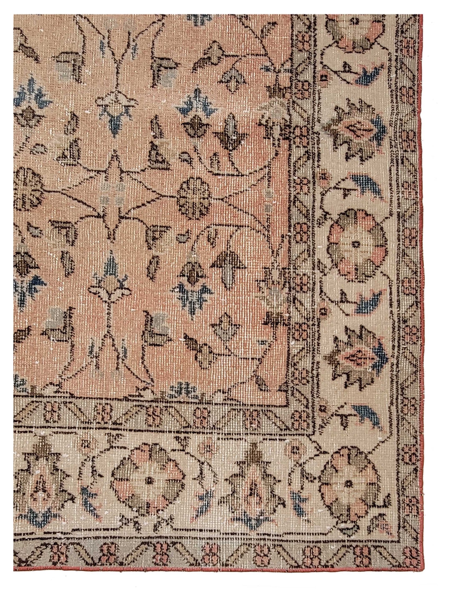 Artisan Angelina Rose Ivory Vintage Knotted Rug - Rugs - Artisan - Atlanta Designer Rugs