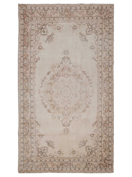 Artisan Angelina Ivory Rose Vintage Knotted Rug - Rugs - Artisan - Atlanta Designer Rugs