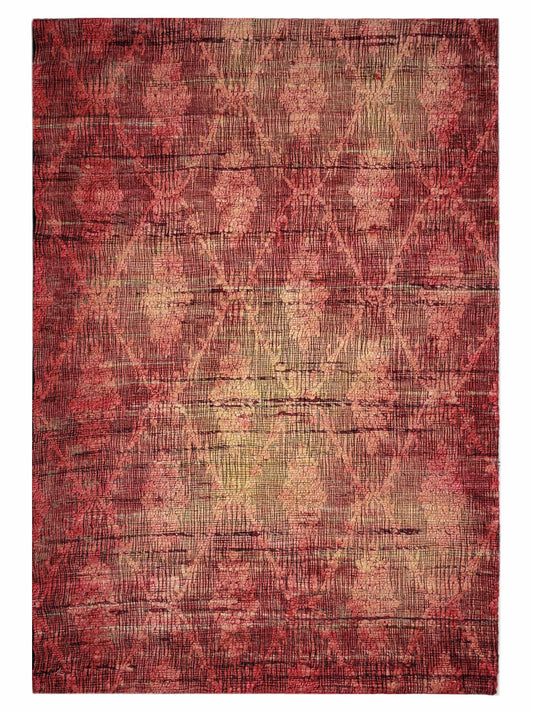 Artisan Viola Red Transitional Knotted Rug - Rugs - Artisan - Atlanta Designer Rugs