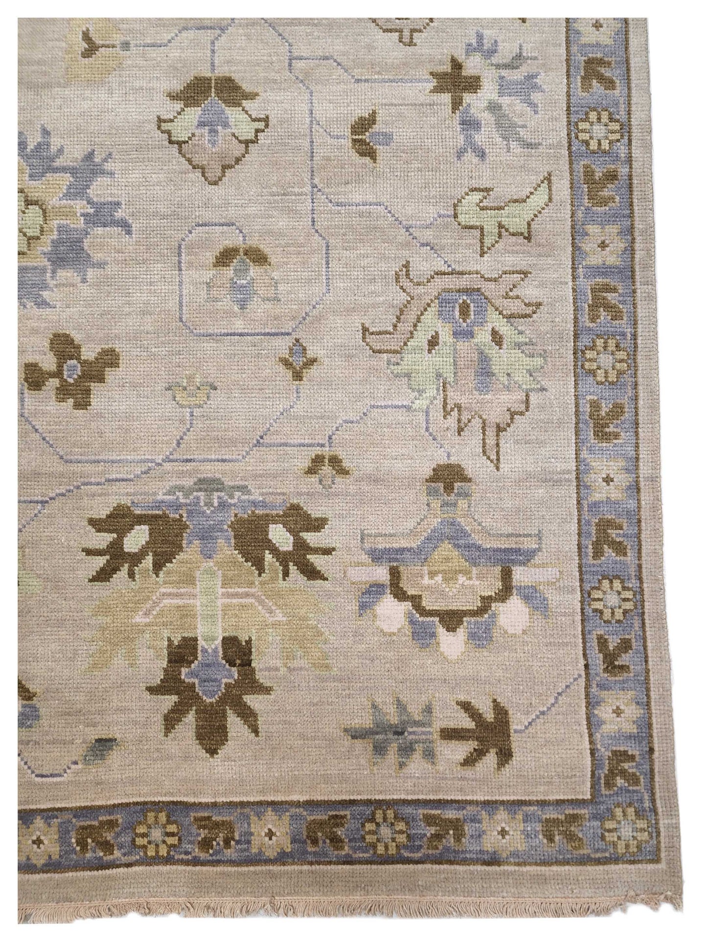 Artisan Blossom Beige Traditional Knotted Rug - Rugs - Artisan - Atlanta Designer Rugs