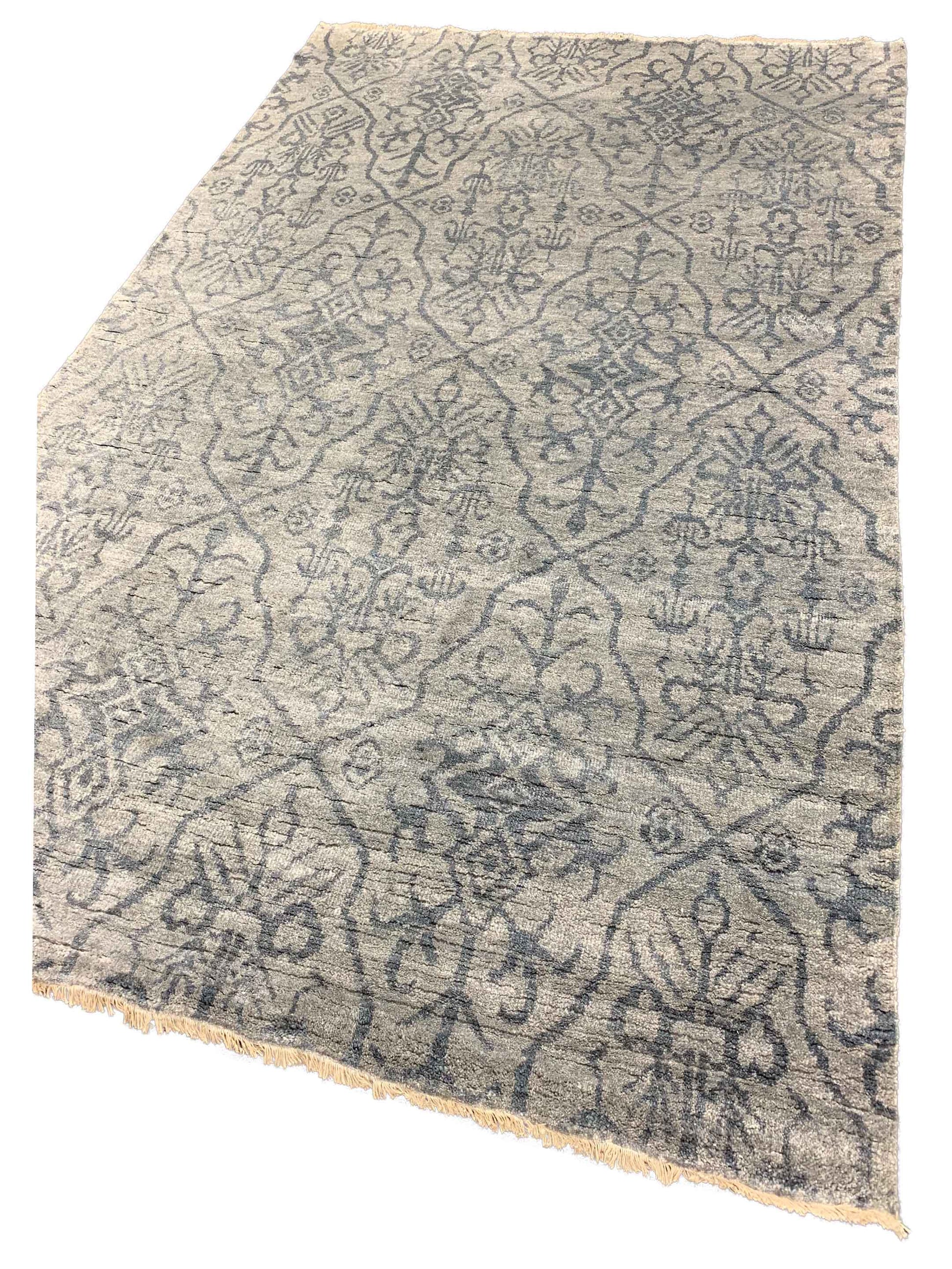 Artisan Teresa Grey Contemporary Knotted Rug - Rugs - Artisan - Atlanta Designer Rugs