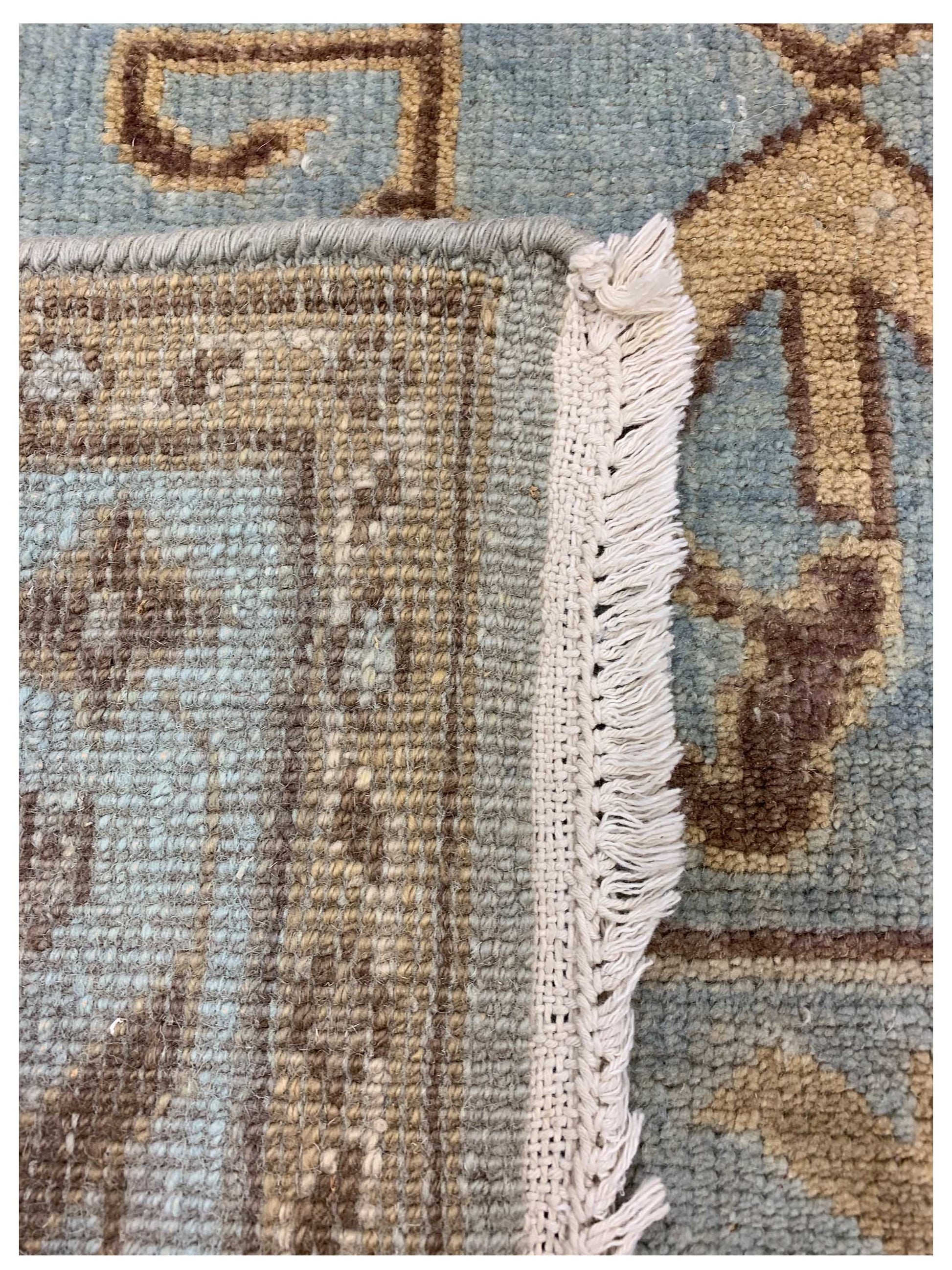 Artisan Emma Lt.Blue Ivory Traditional Knotted Rug - Rugs - Artisan - Atlanta Designer Rugs