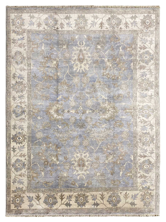 Artisan Uma Silver Traditional Knotted Rug - Rugs - Artisan - Atlanta Designer Rugs